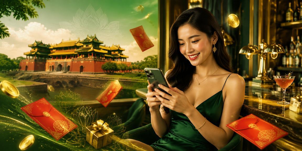 Người dùng tại Huế nhận thưởng bao lì xì đỏ và tham gia khuyến mãi trực tuyến trên nền tảng 5501