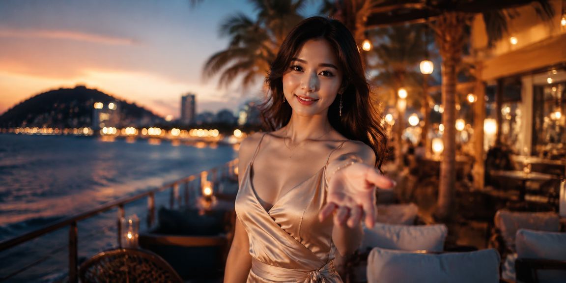 Khung cảnh buổi sáng tại Vũng Tàu, người dùng xem xổ số và đặt cược qua điện thoại bên ly cà phê
